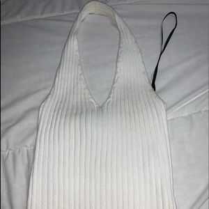White halter top